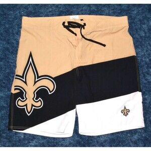 NFL Team Apparel New Orleans Saints Swim Trunks Board Shorts Men’s Sz 36 New